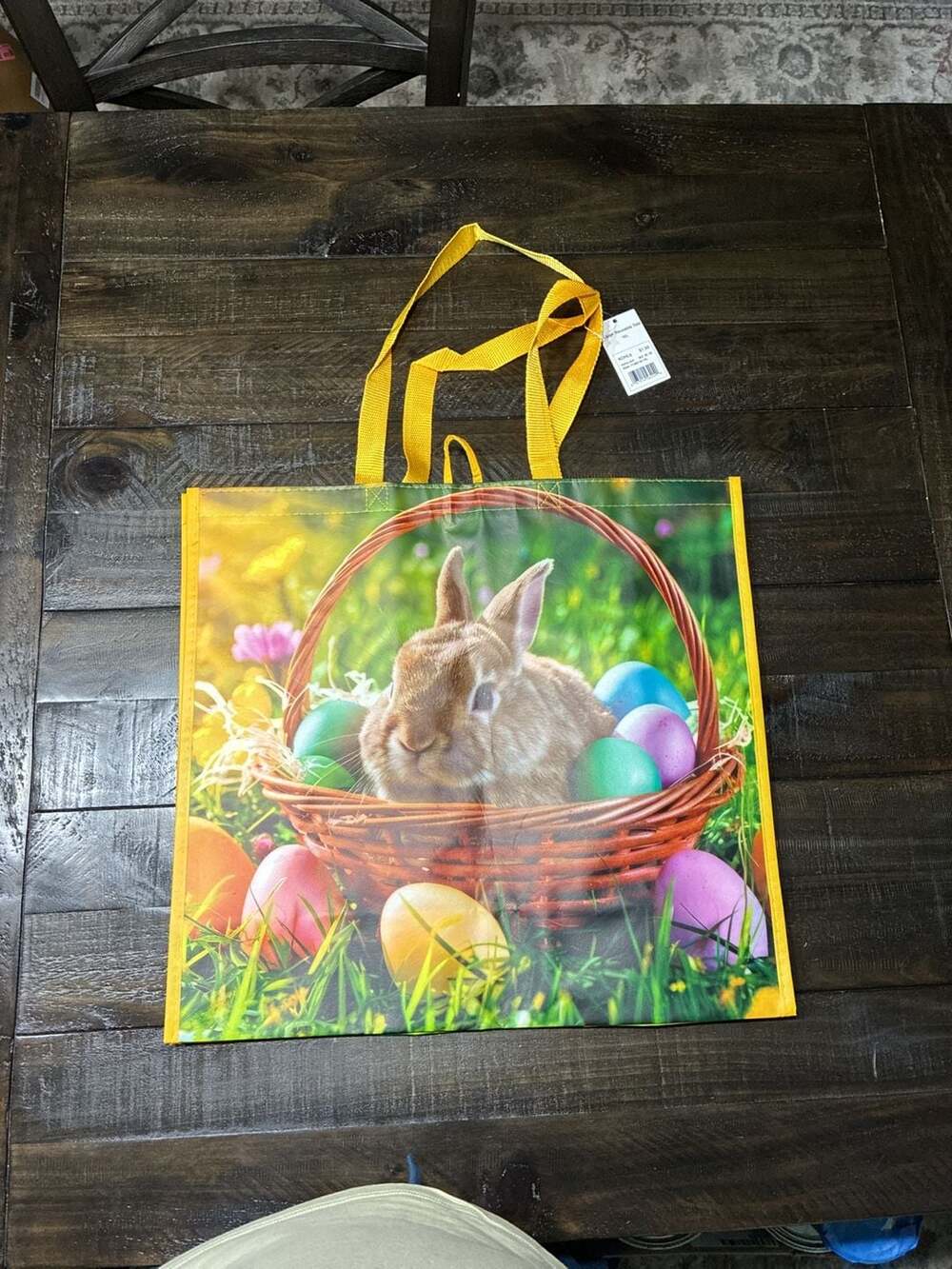 Kohl's Easter Bunny Basket Large Reusable Tote Bag